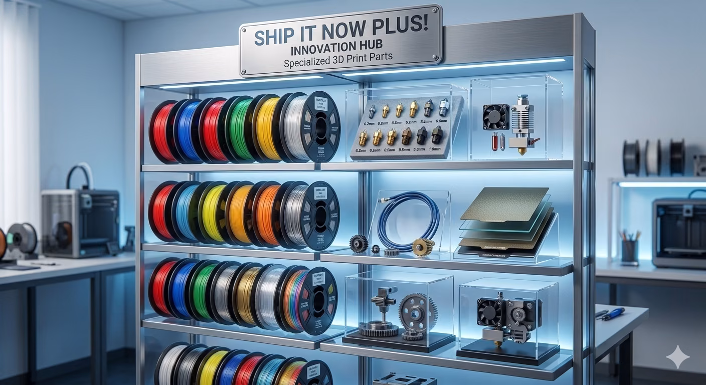 3D printer filament parts and supplies