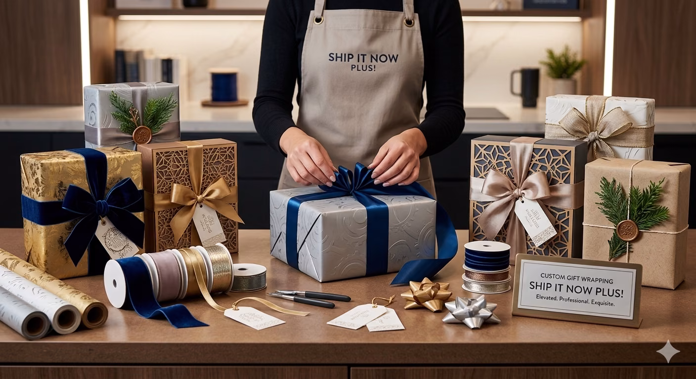 Planned premium holiday and event gift wrapping